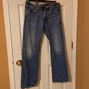 Abercrombie and Fitch 32x32 slightly distressed jeans
